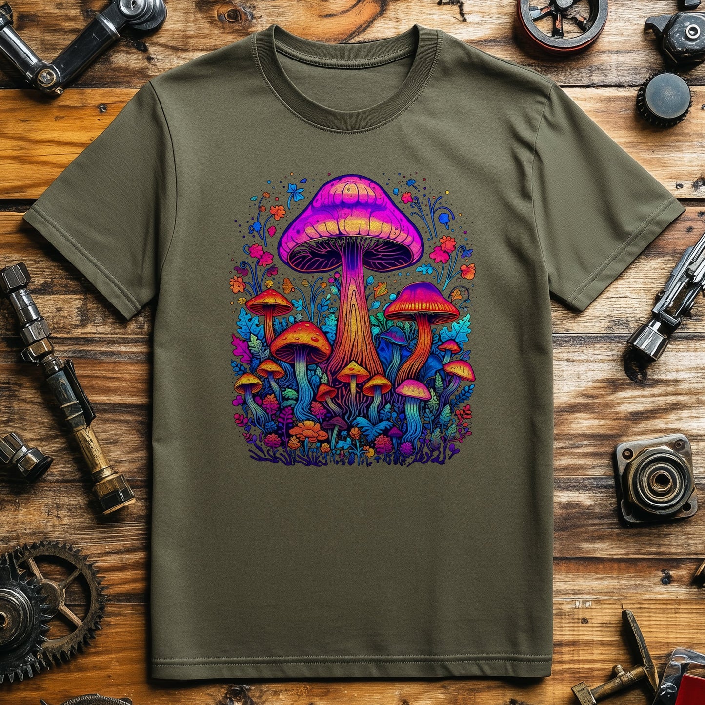 Trippy Mushroom 5 T-Shirt - Dive