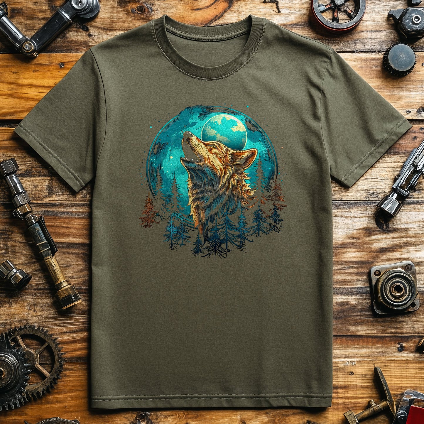 Wolf Moon Howl T-shirt - Unleash