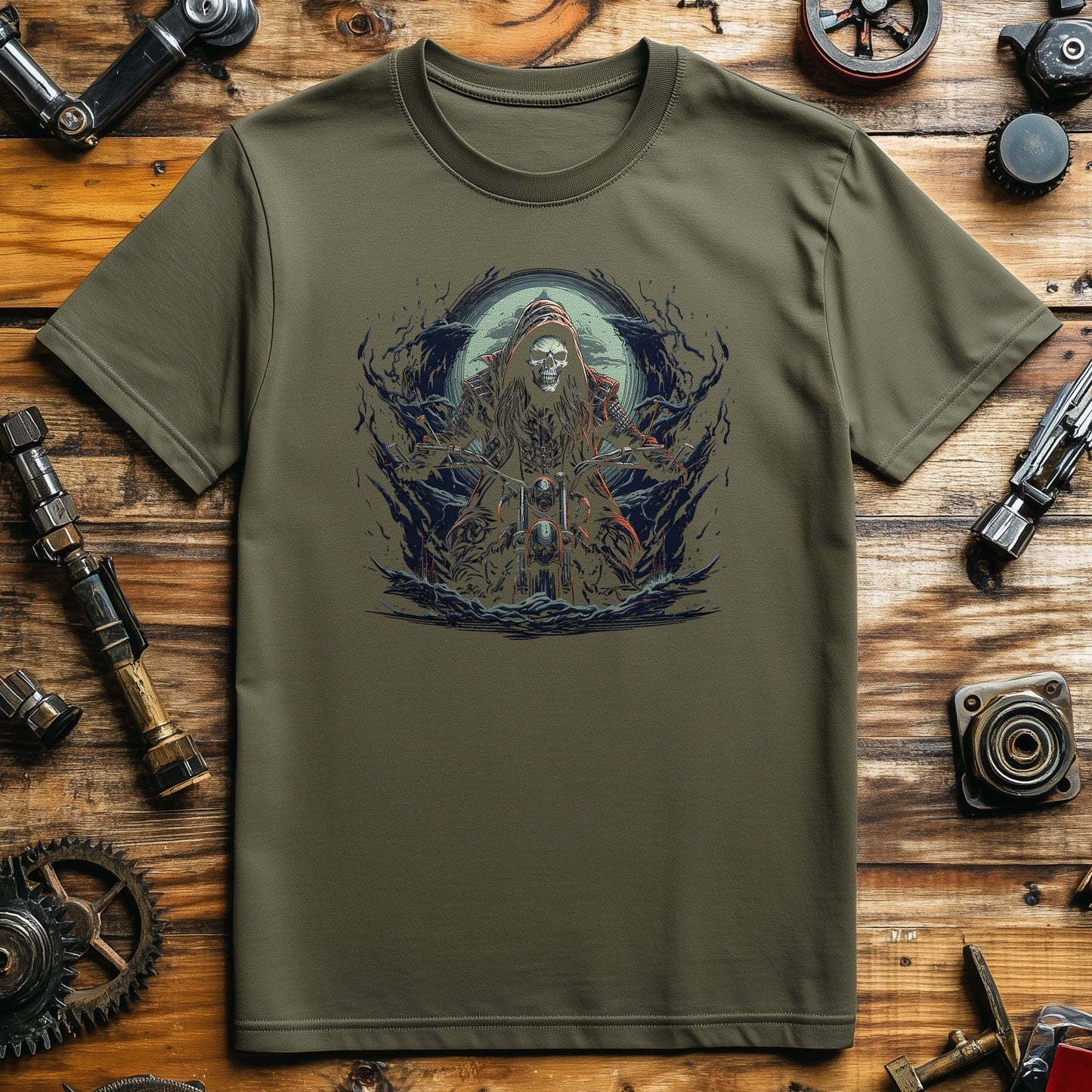 Grim Biker 2 T-Shirt – Bone-Rattling