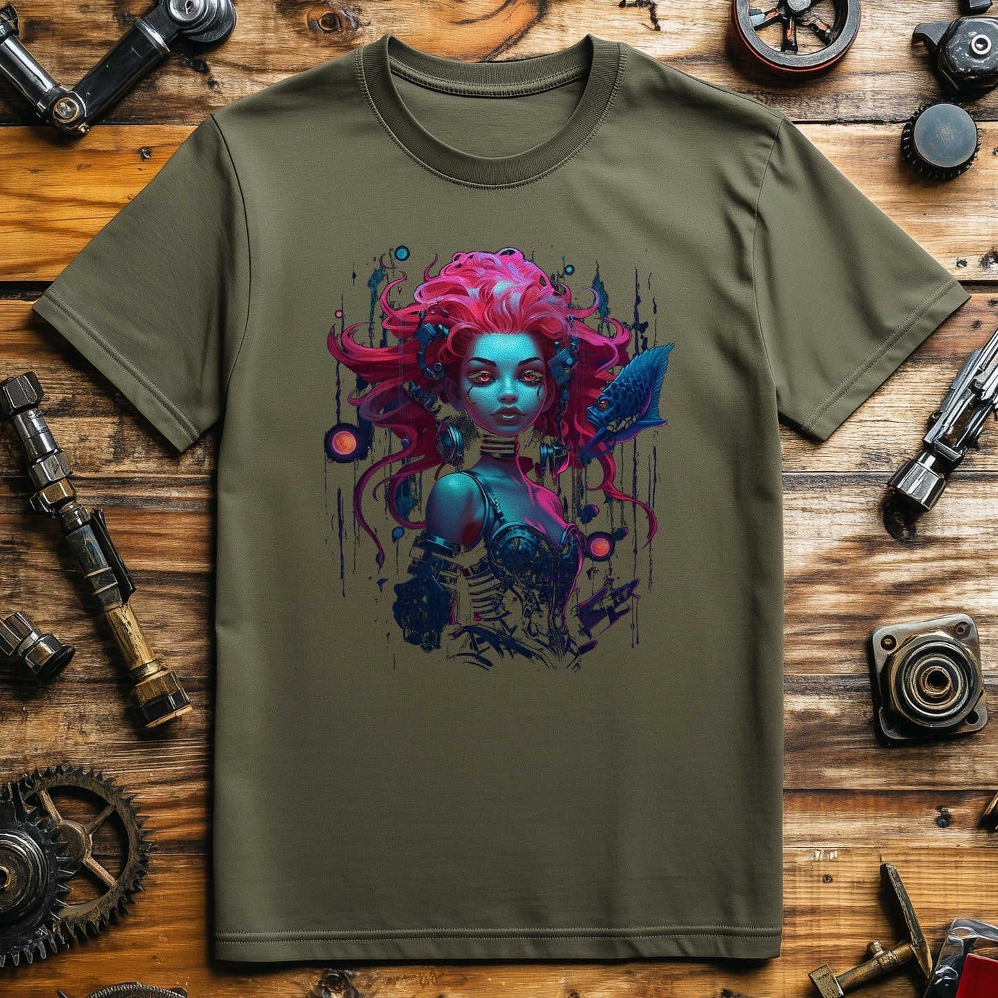 Cyberpunk Mermaid T-Shirt - Dive