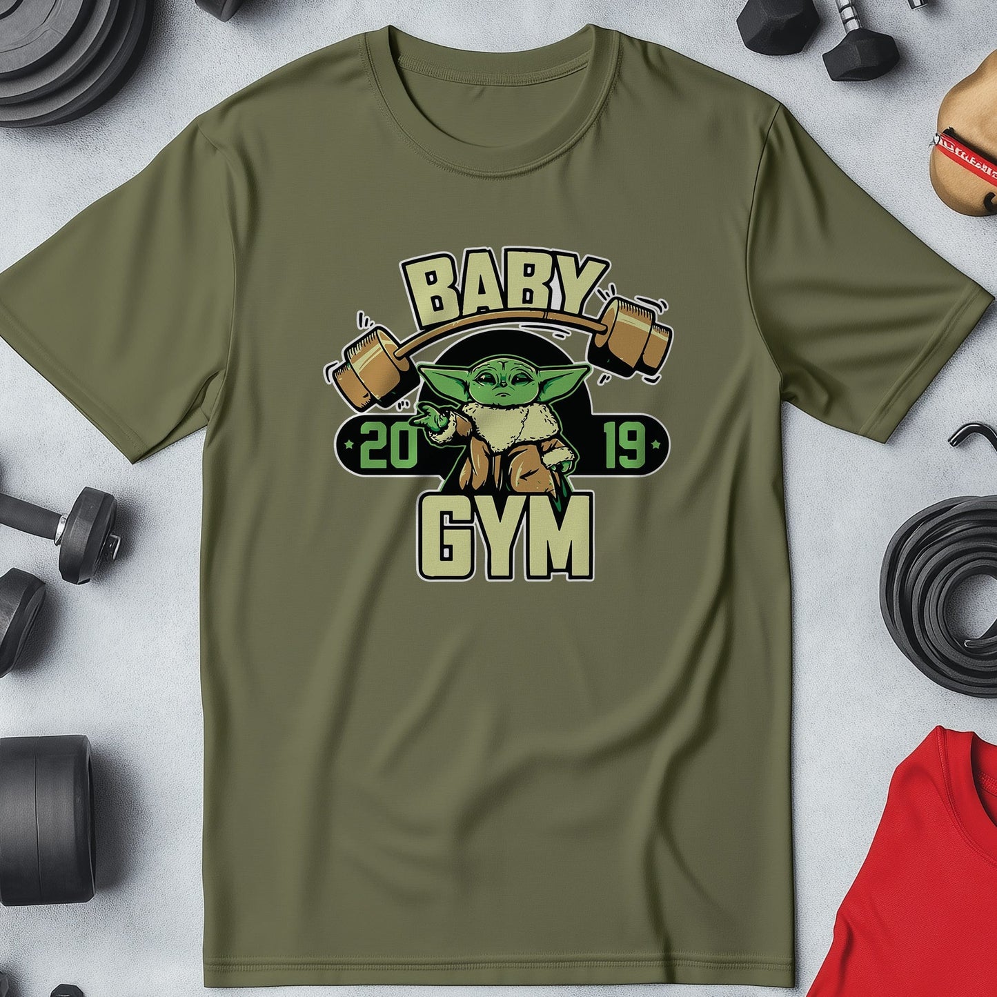 Baby Yoda Gym t-shirt