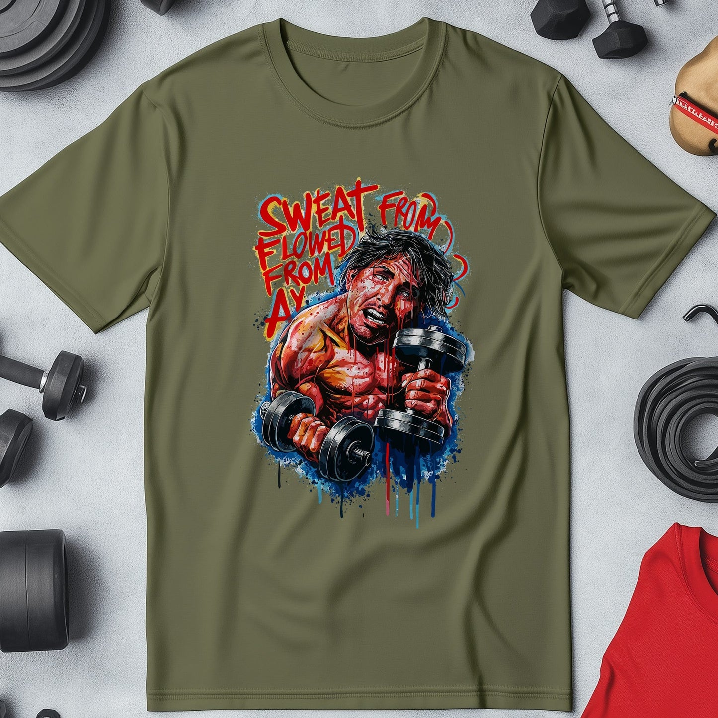 Gym 13 Sweat from T-shirt