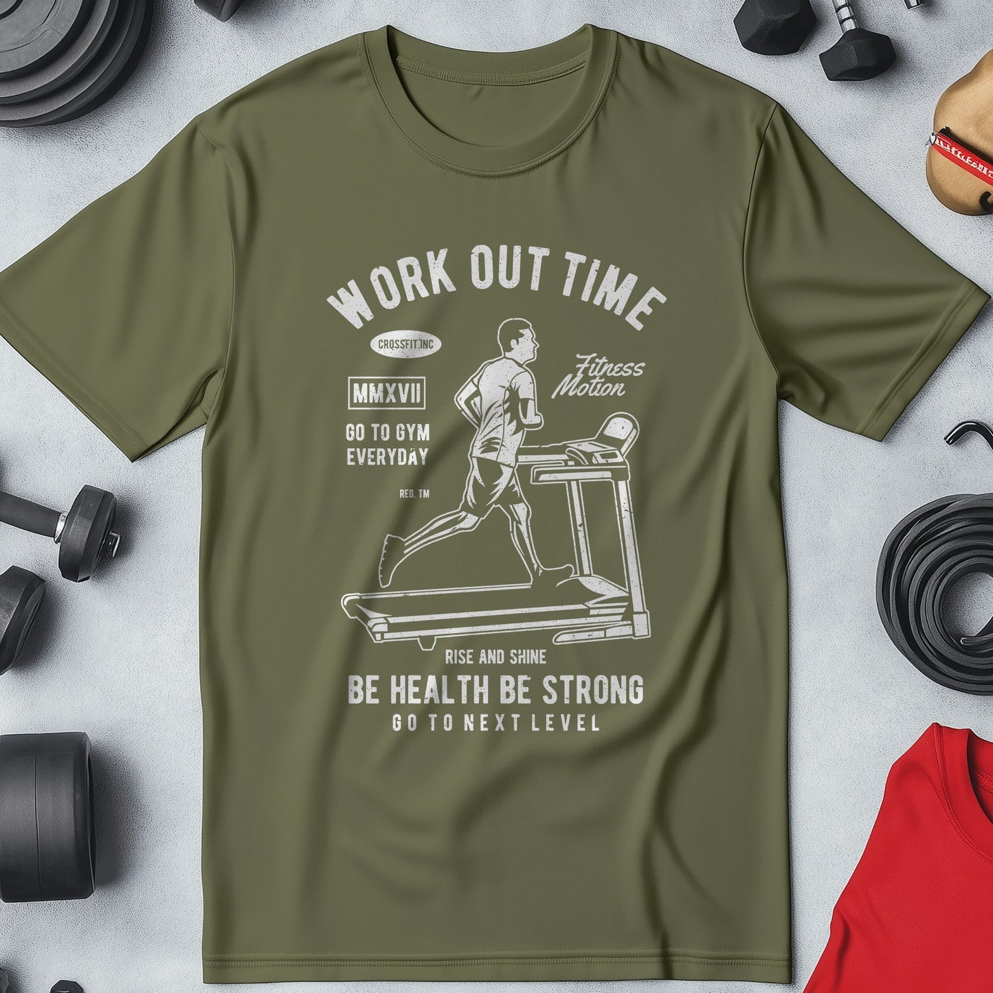Work Out Time Treadmill T-Shirt –