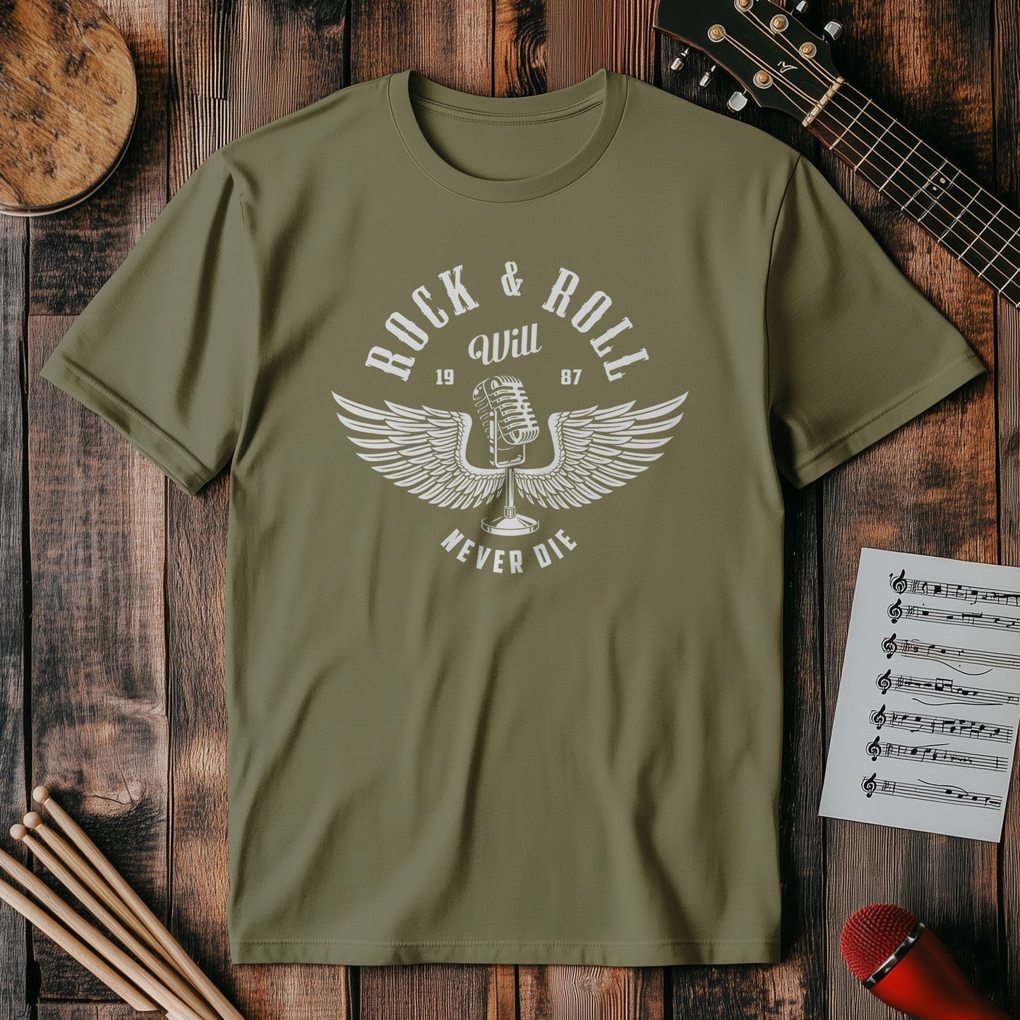 Rock & Roll Will Never Die T-Shirt