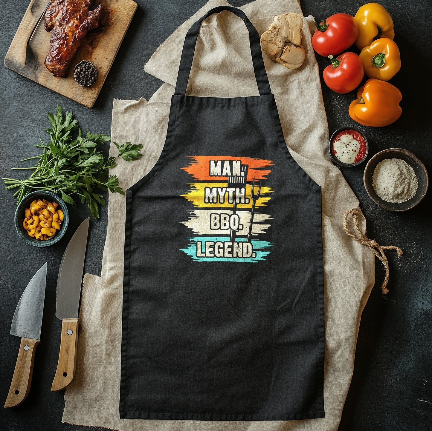 Man-Myth-BBQ-Legend T-Shirt - Grill Master Approved! Funny Unisex Design, Perfect for Meat Lovers and BBQ Champs. Flame On!