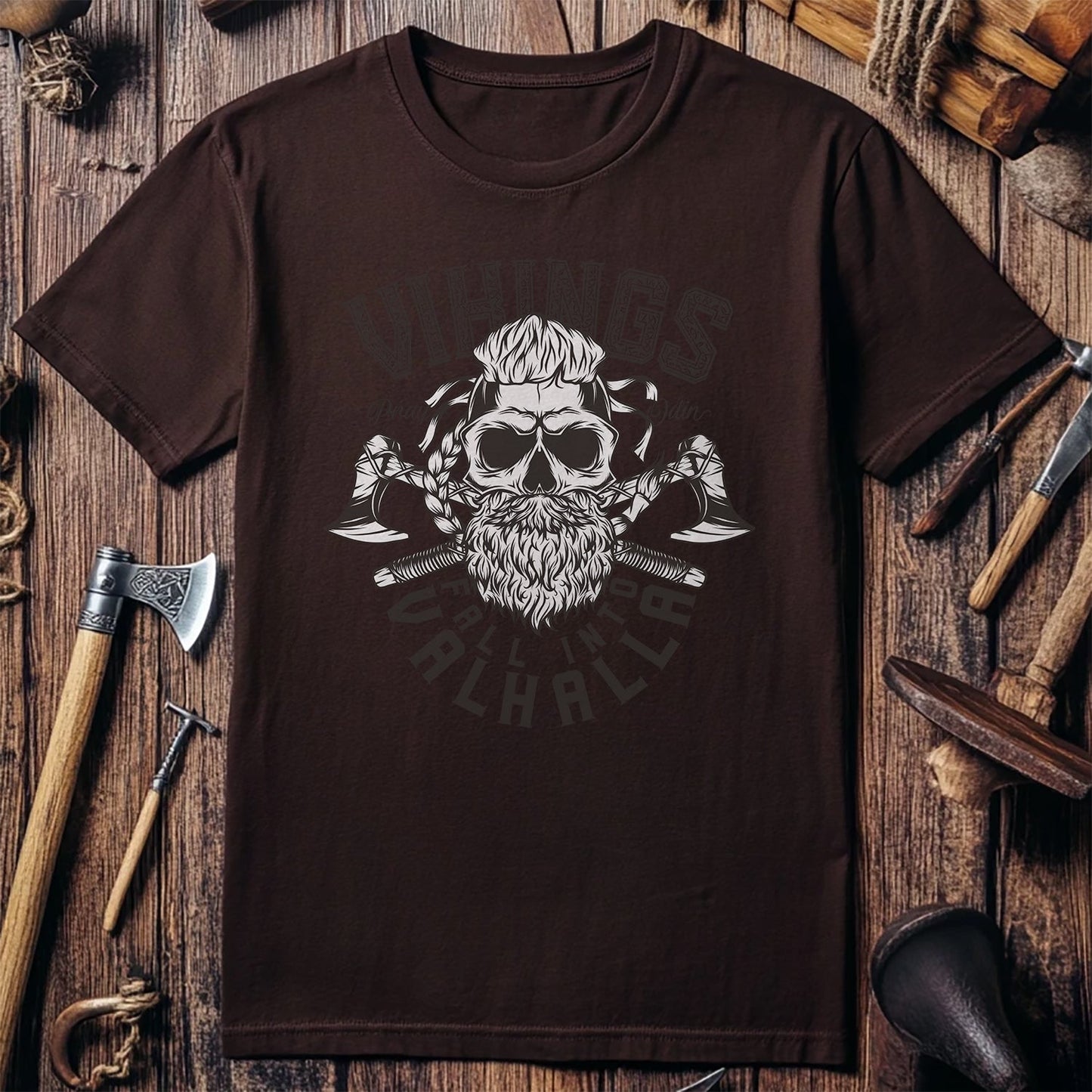 Viking Fall Into Valhalla T-shirt