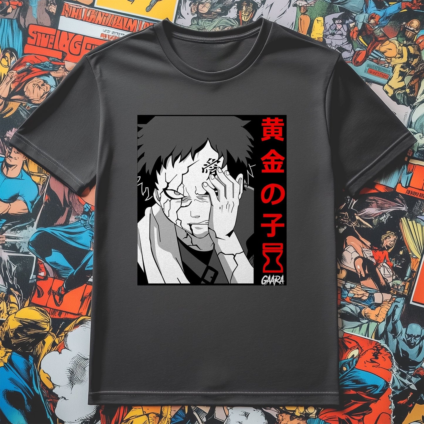 Gaara Naruto Face t-shirt