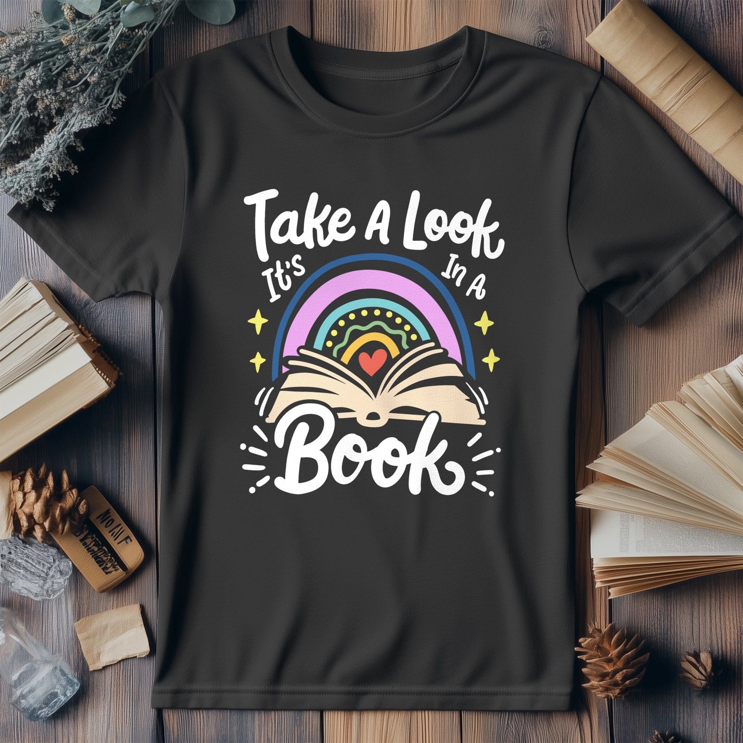 Take a Look in a Book Kids Tee