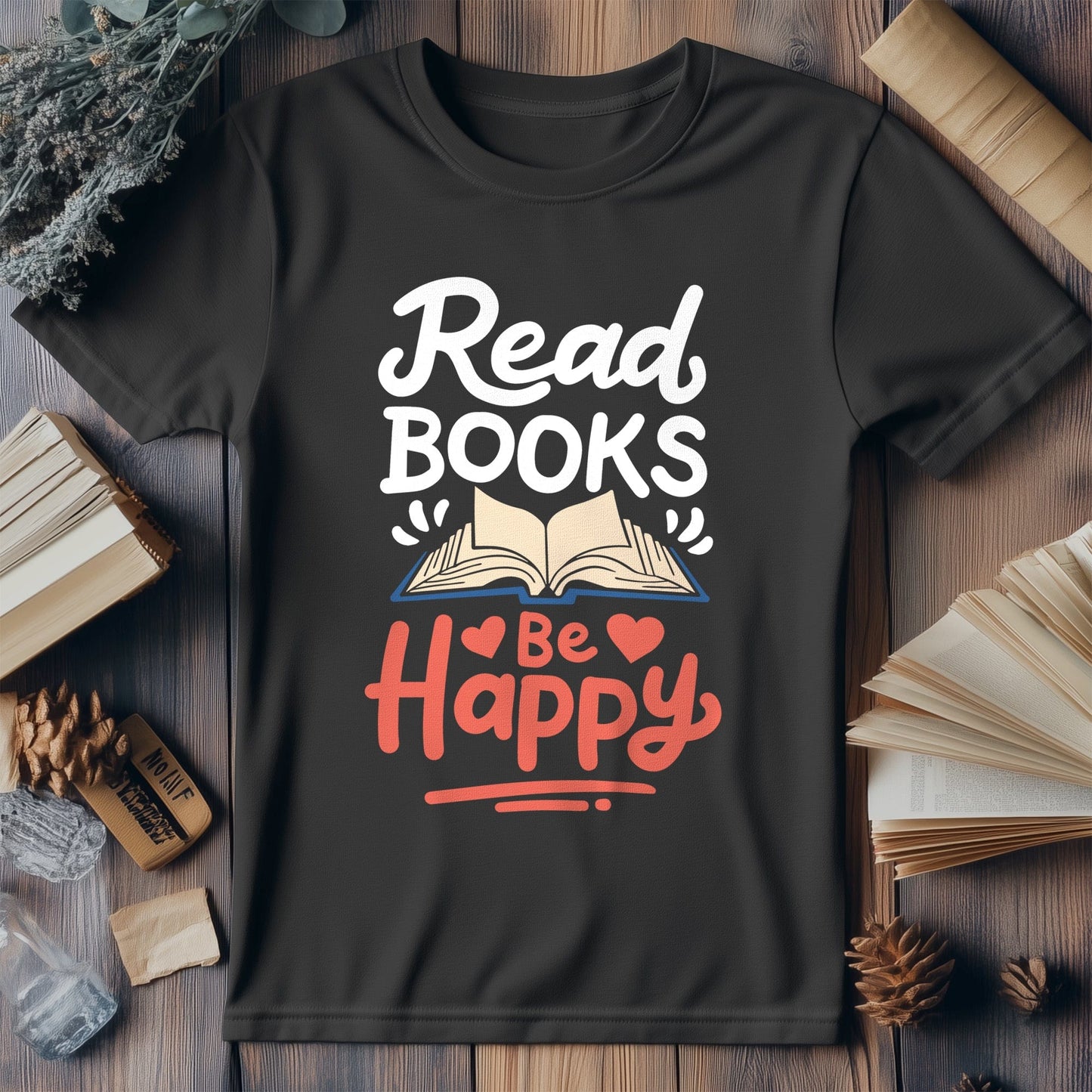 Read Books Be Happy Kids Tee
