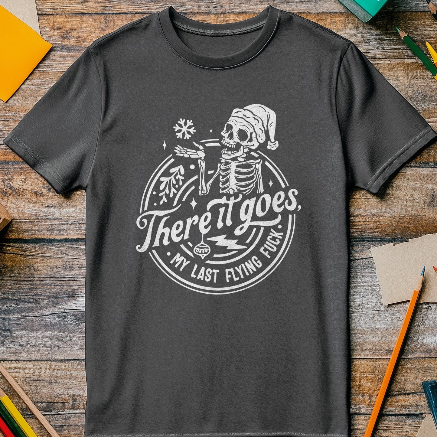 There It Goes Skeleton T-Shirt Style001