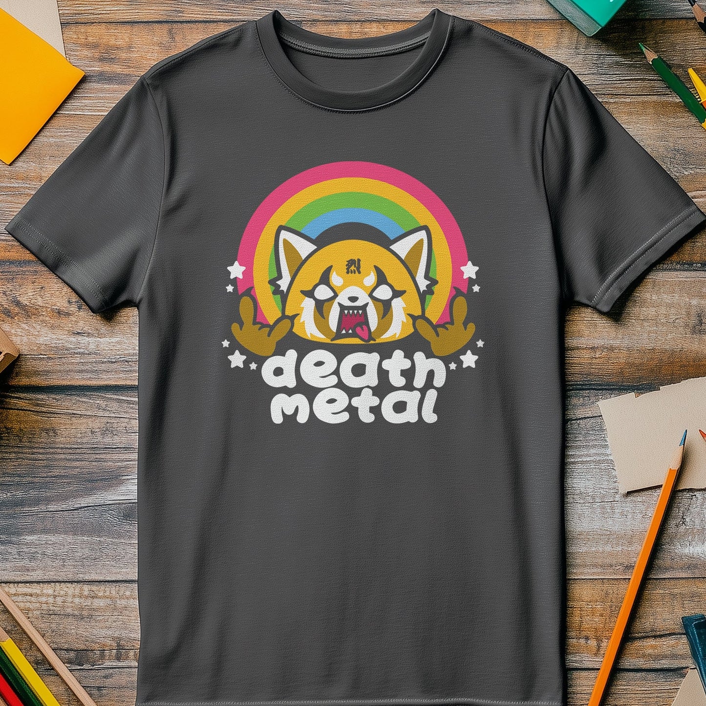 Death Metal Aggretsuko T-shirt