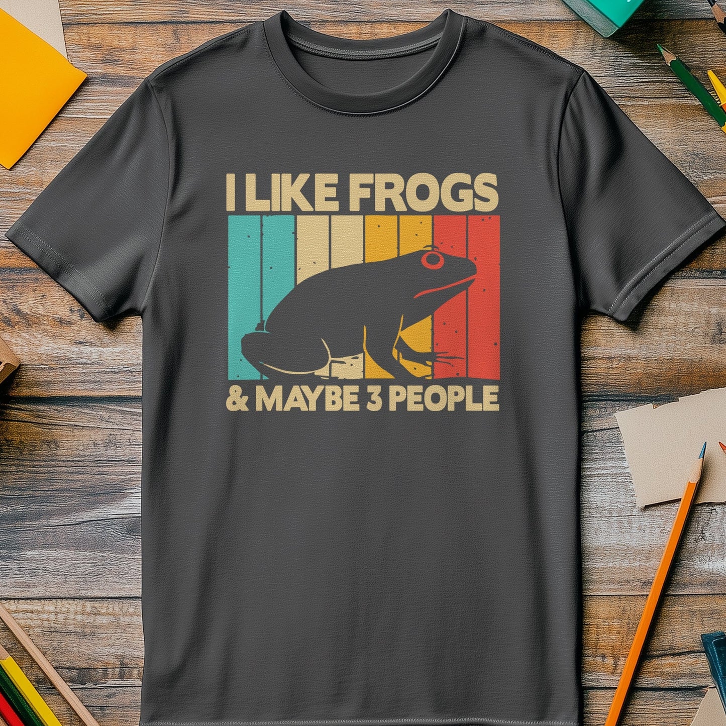 Man I Love Frogs 3 Funny T-Shirt -