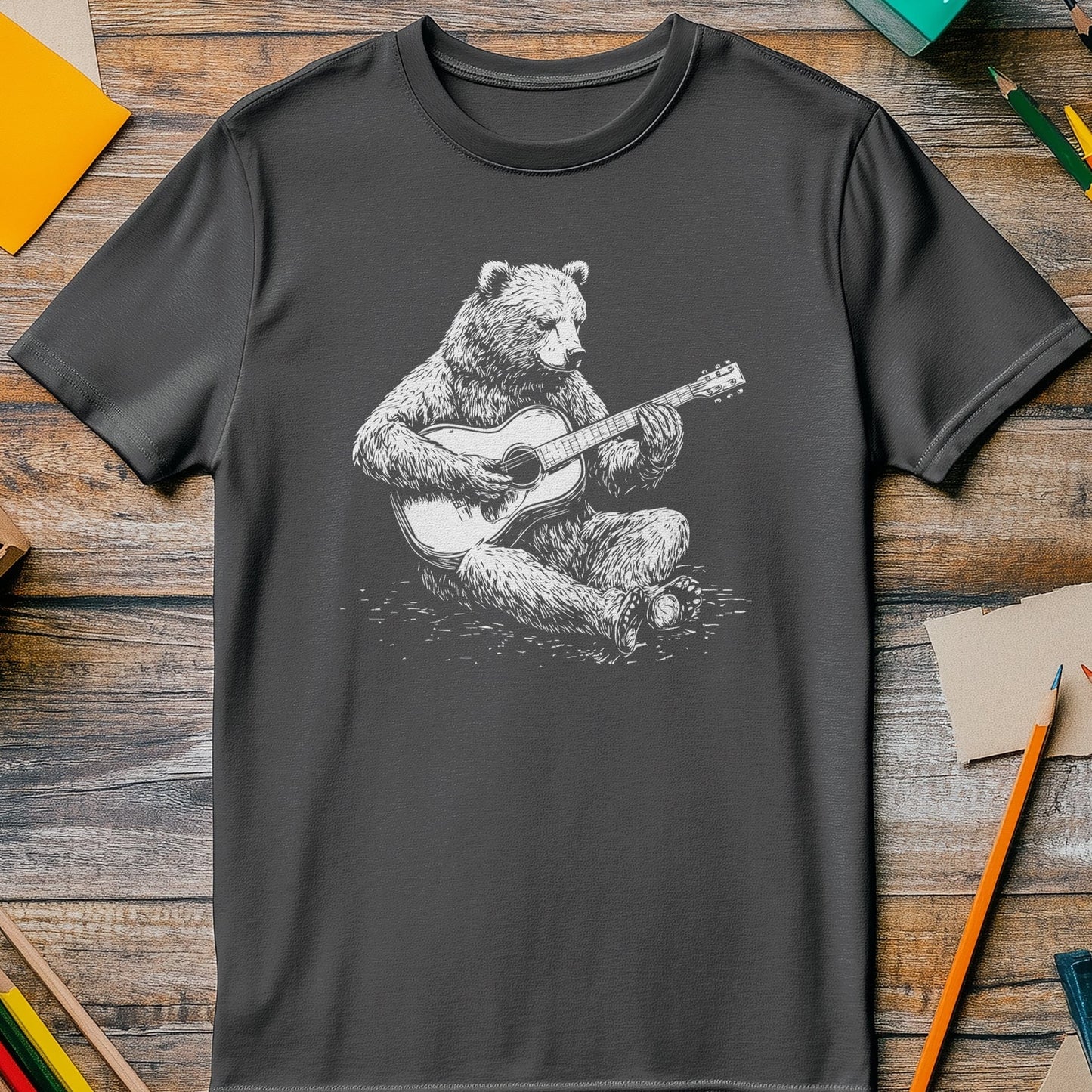 Bear Guitar 1 t-shirt