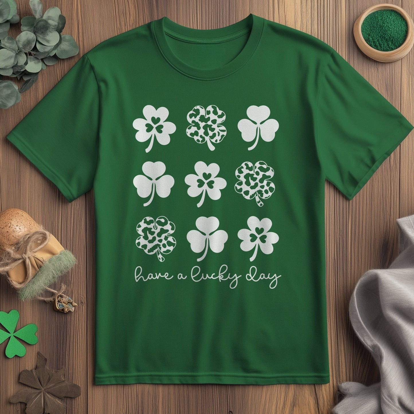 St. Patrick's Day Shamrock Shenanigans T-Shirt Style001