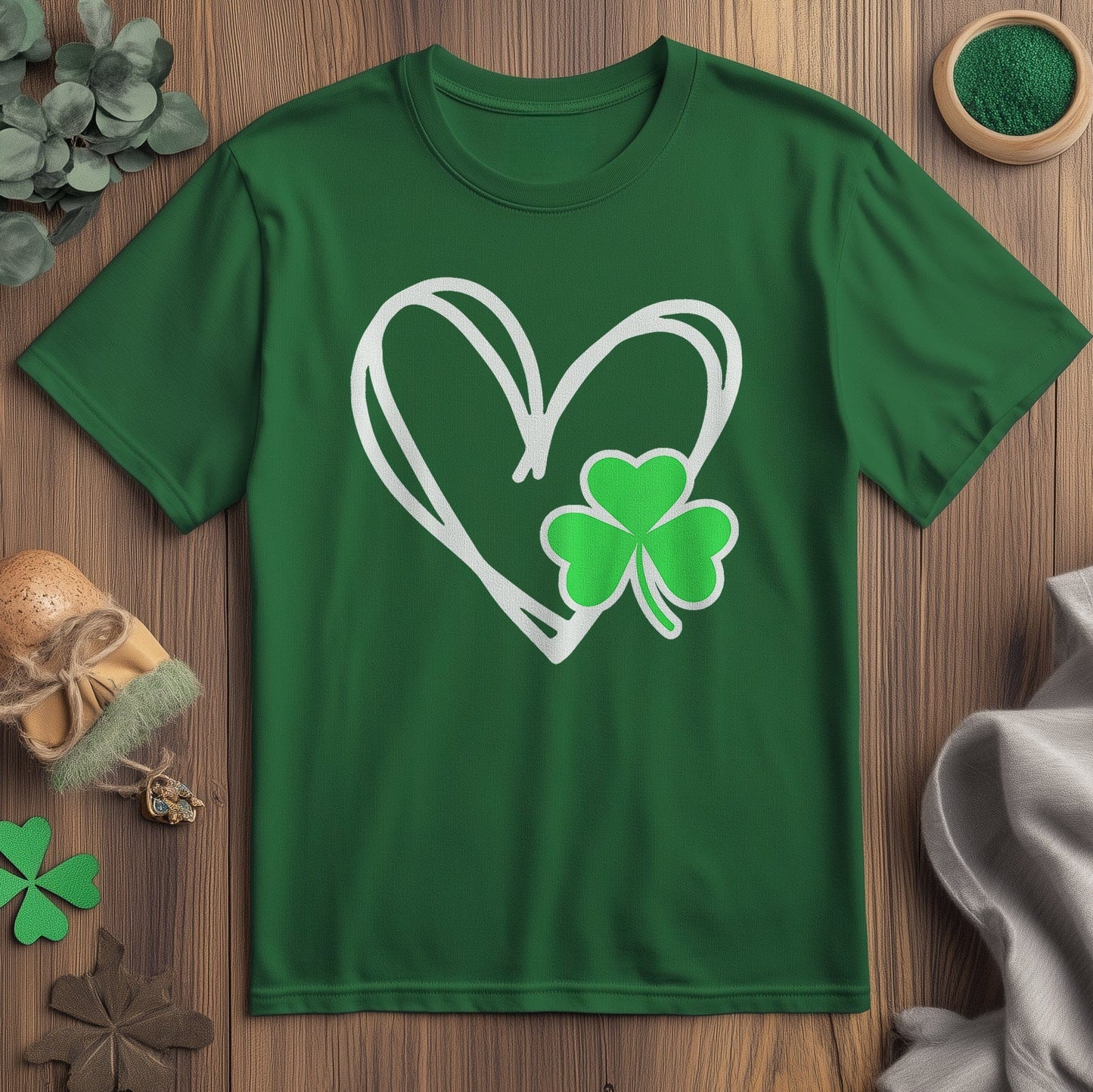 St. Patrick's Day Heart T-Shirt