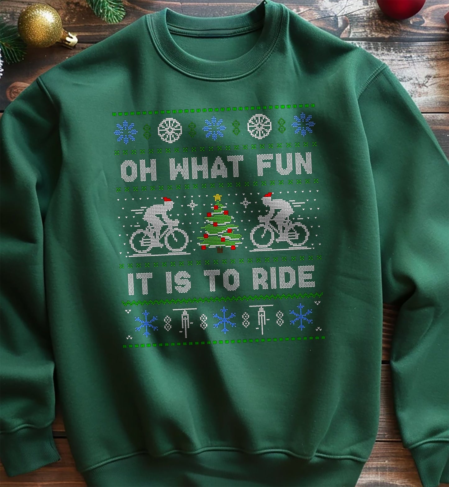 Oh What Fun Bicycle Sweatshirt