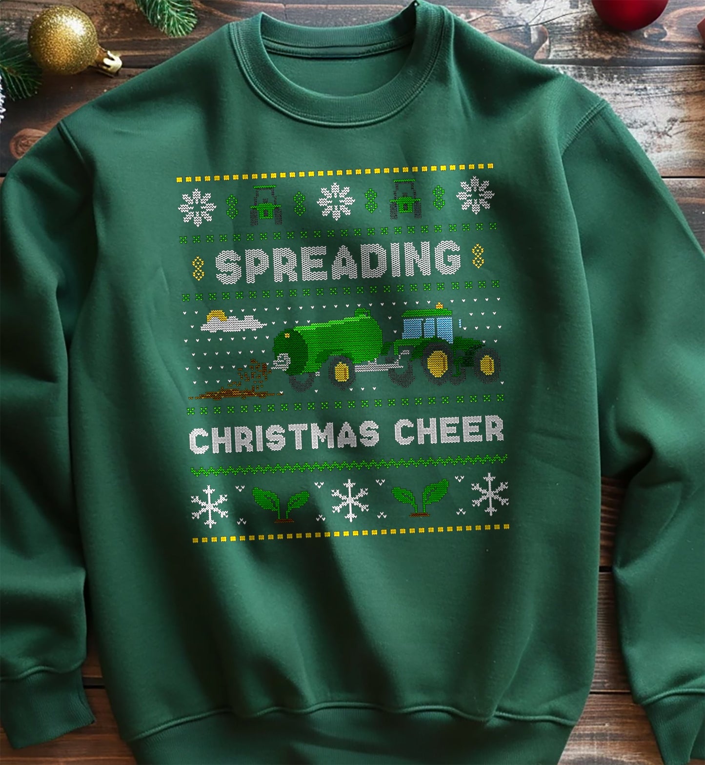 Spreading Christmas Cheer Farmer Sweatshirt
