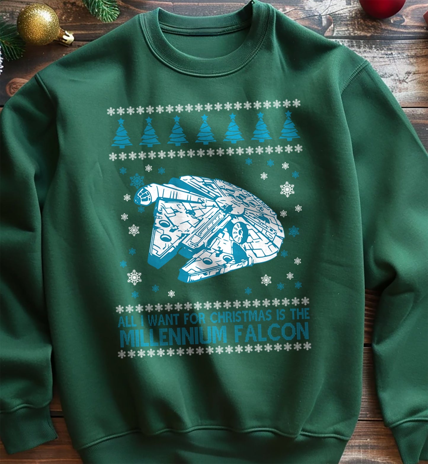 Millennium Falcon Christmas sweatshirt