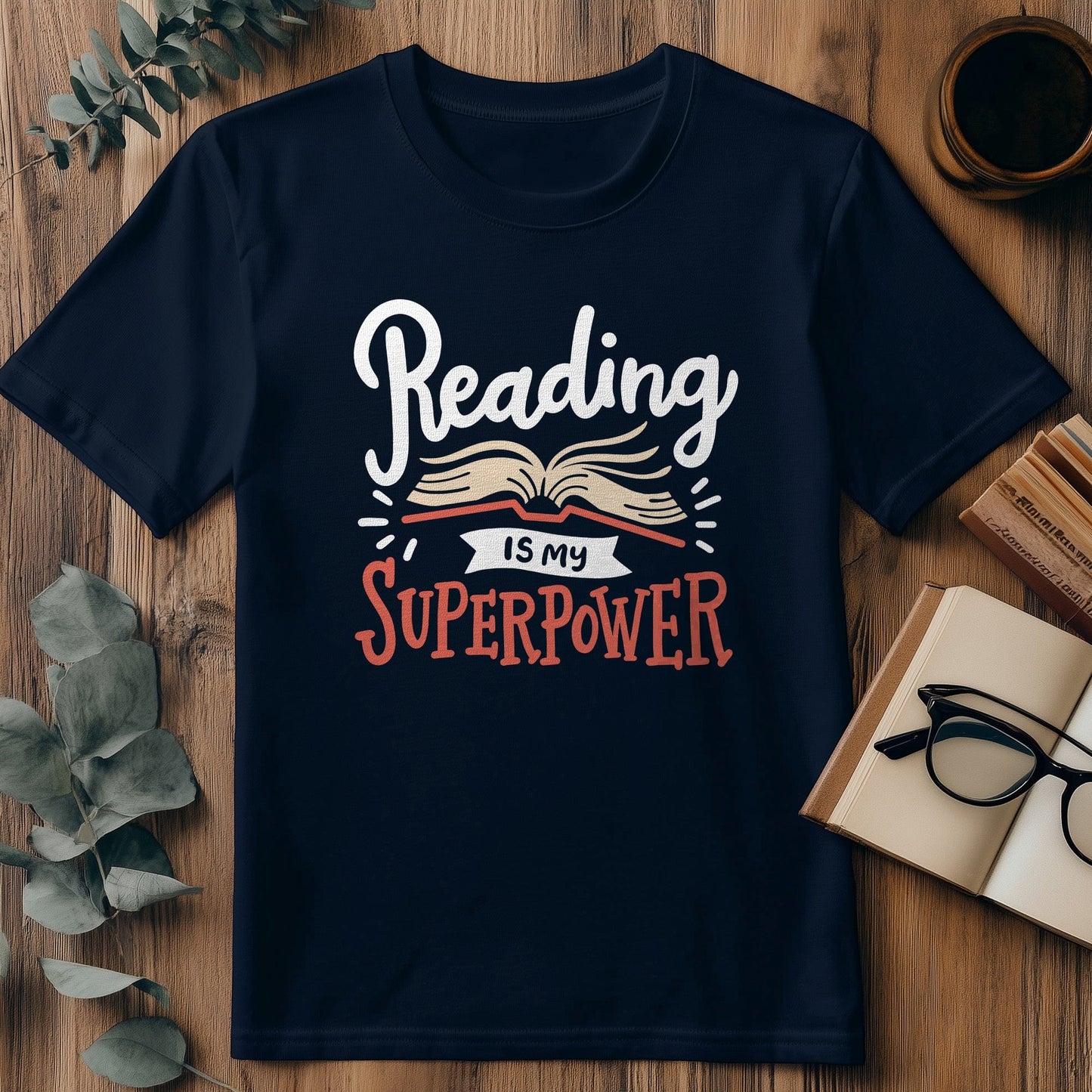 Reading is My Superpower Kids Tee