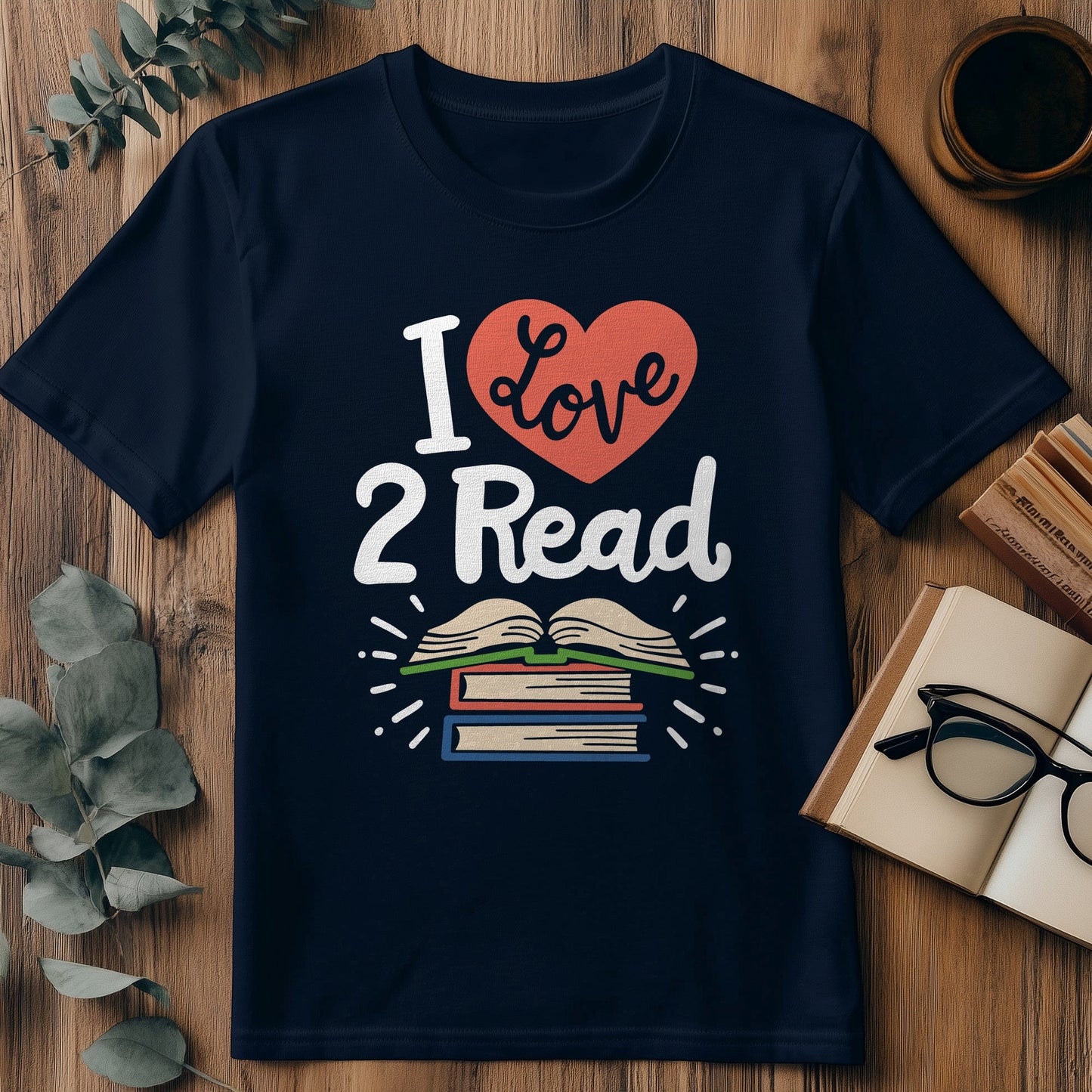 I Love 2 Read T-Shirt