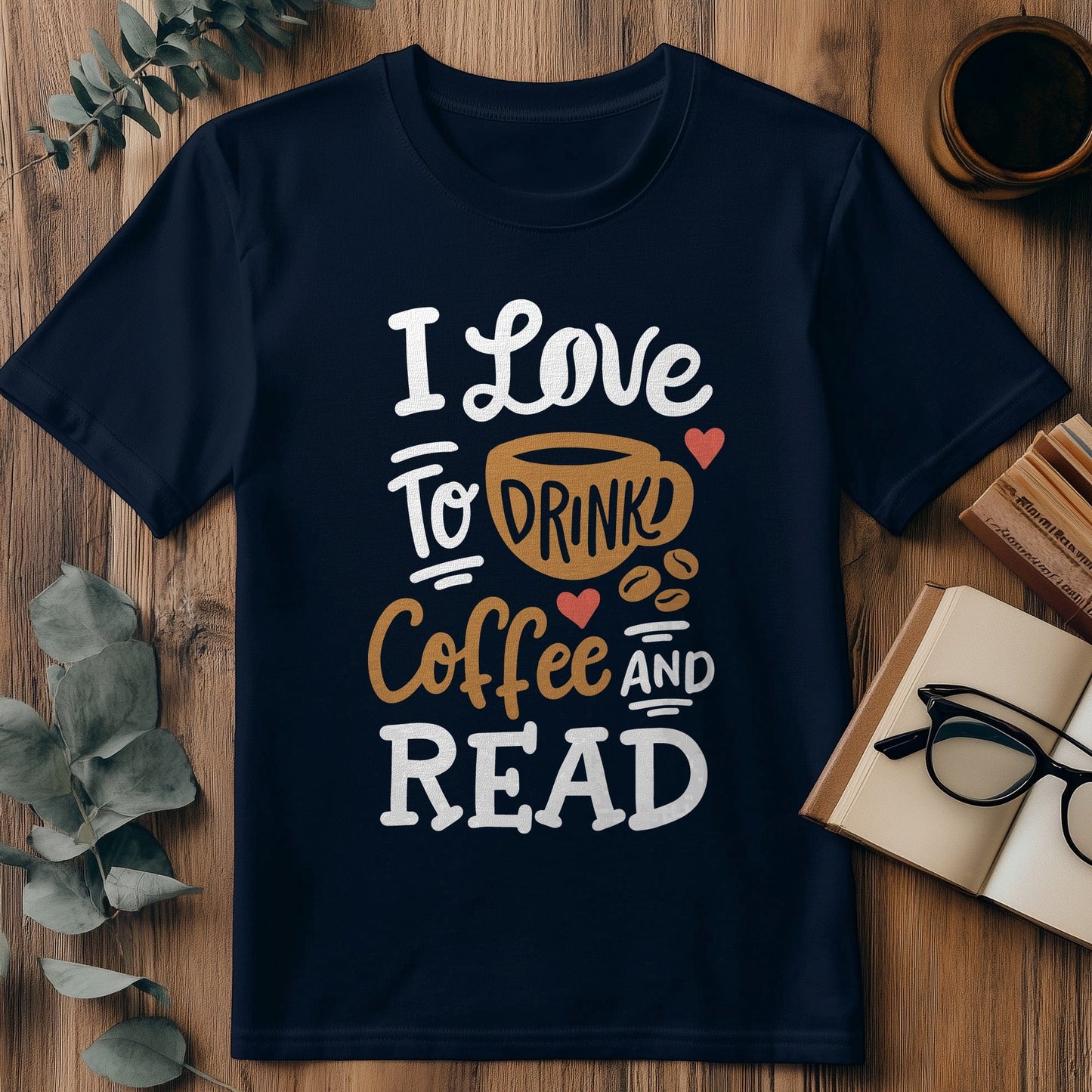 Coffee & Books Kids Tee