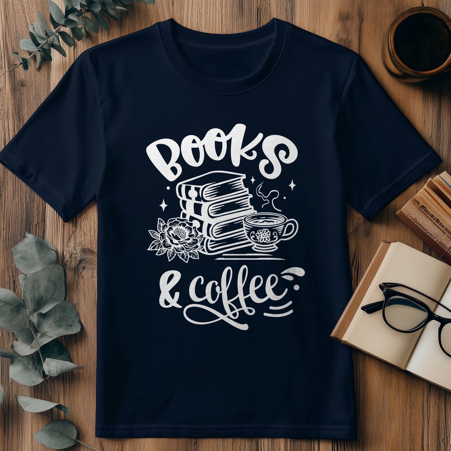 Books and Coffee T-Shirt