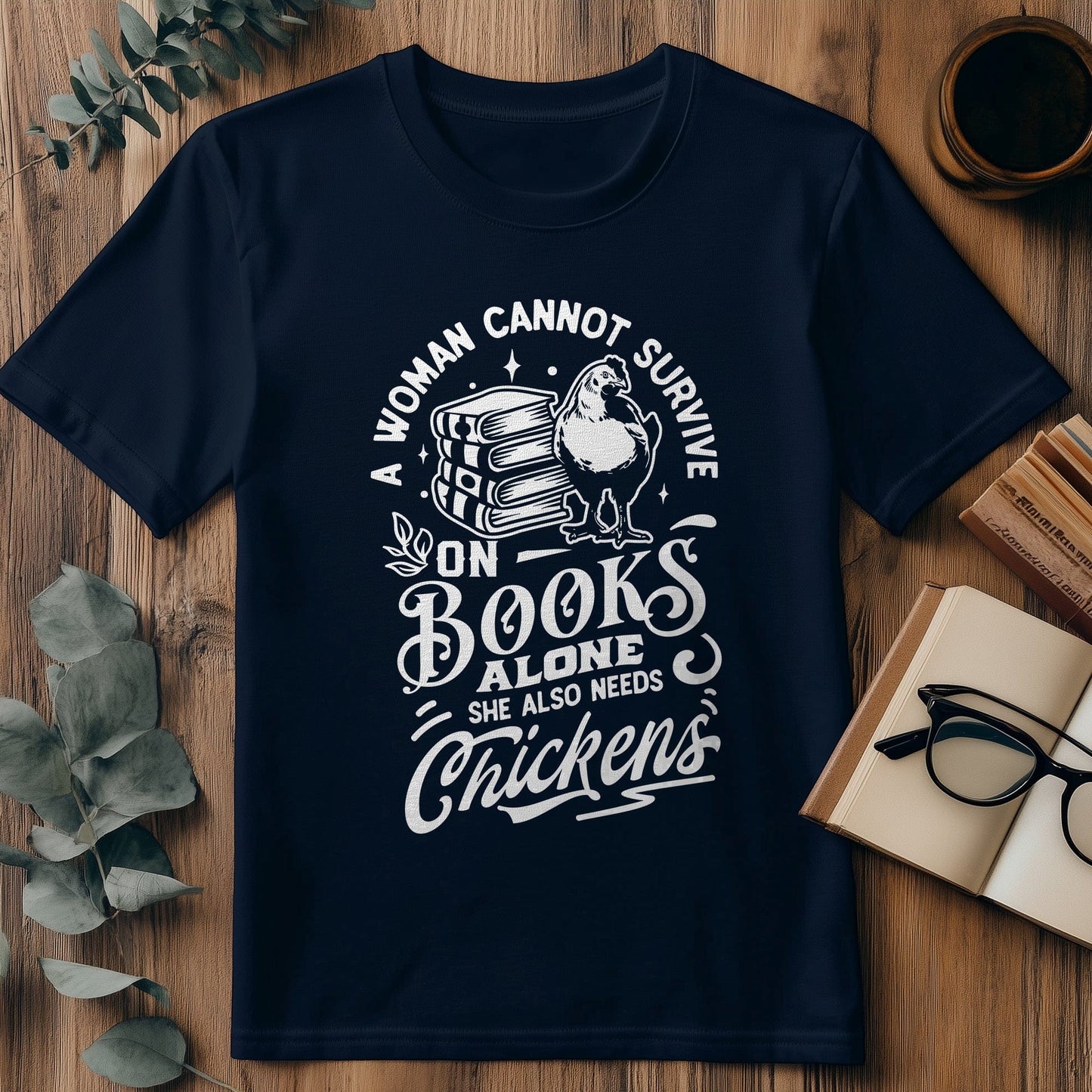 Survive on Books Alone T-Shirt