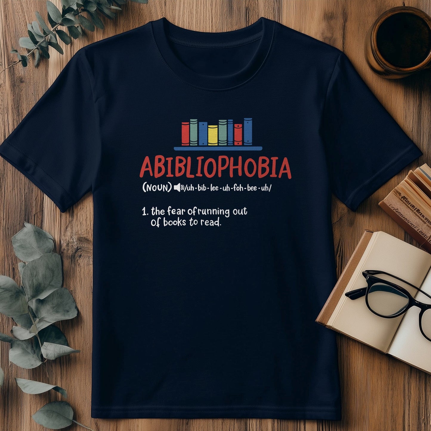 Fear of Abibliophobia Kids Tee