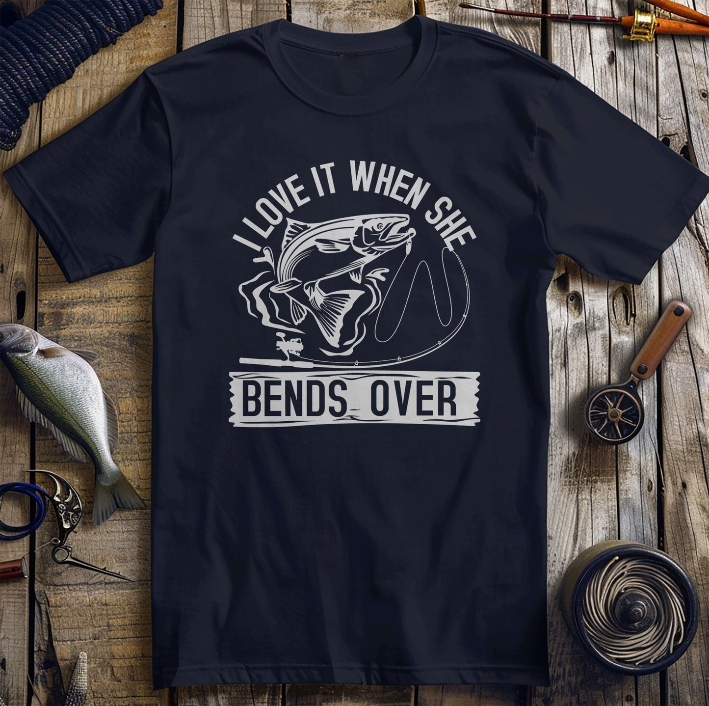 Bend Over Fish 4 T-Shirt