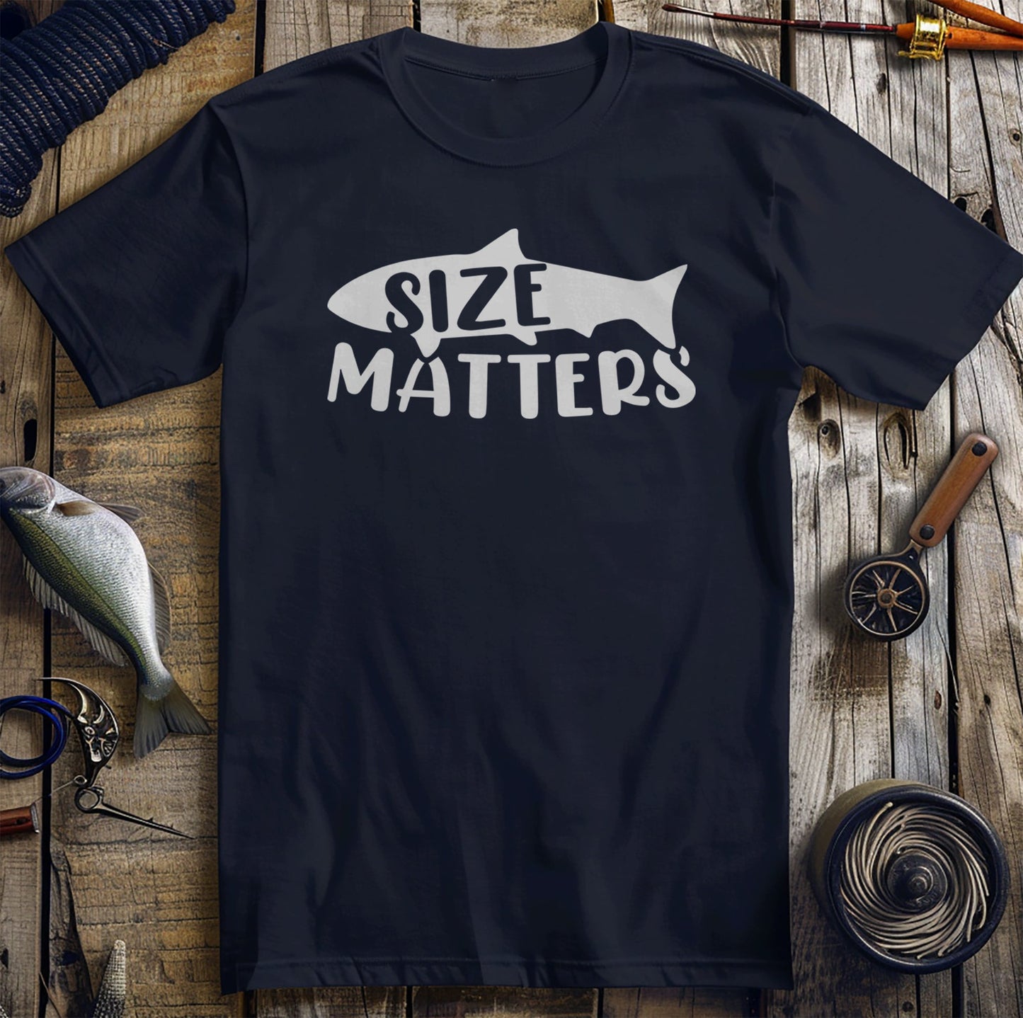 Size Matters Fishing T-shirt