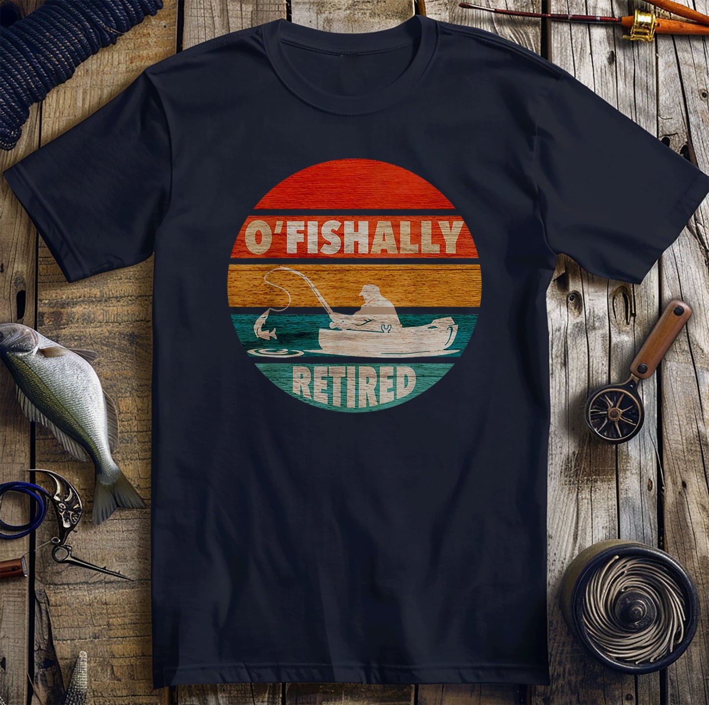 O-Fish-Ally Retired Fishing T-Shirt