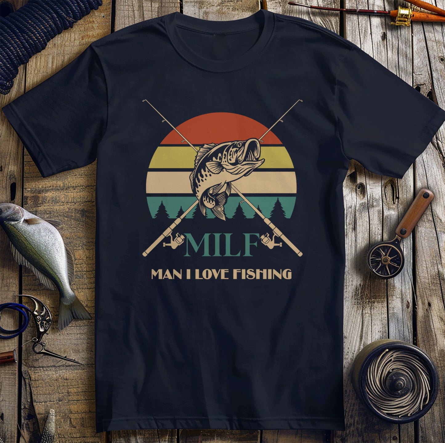 MILF: Man I Love Fishing T-shirt