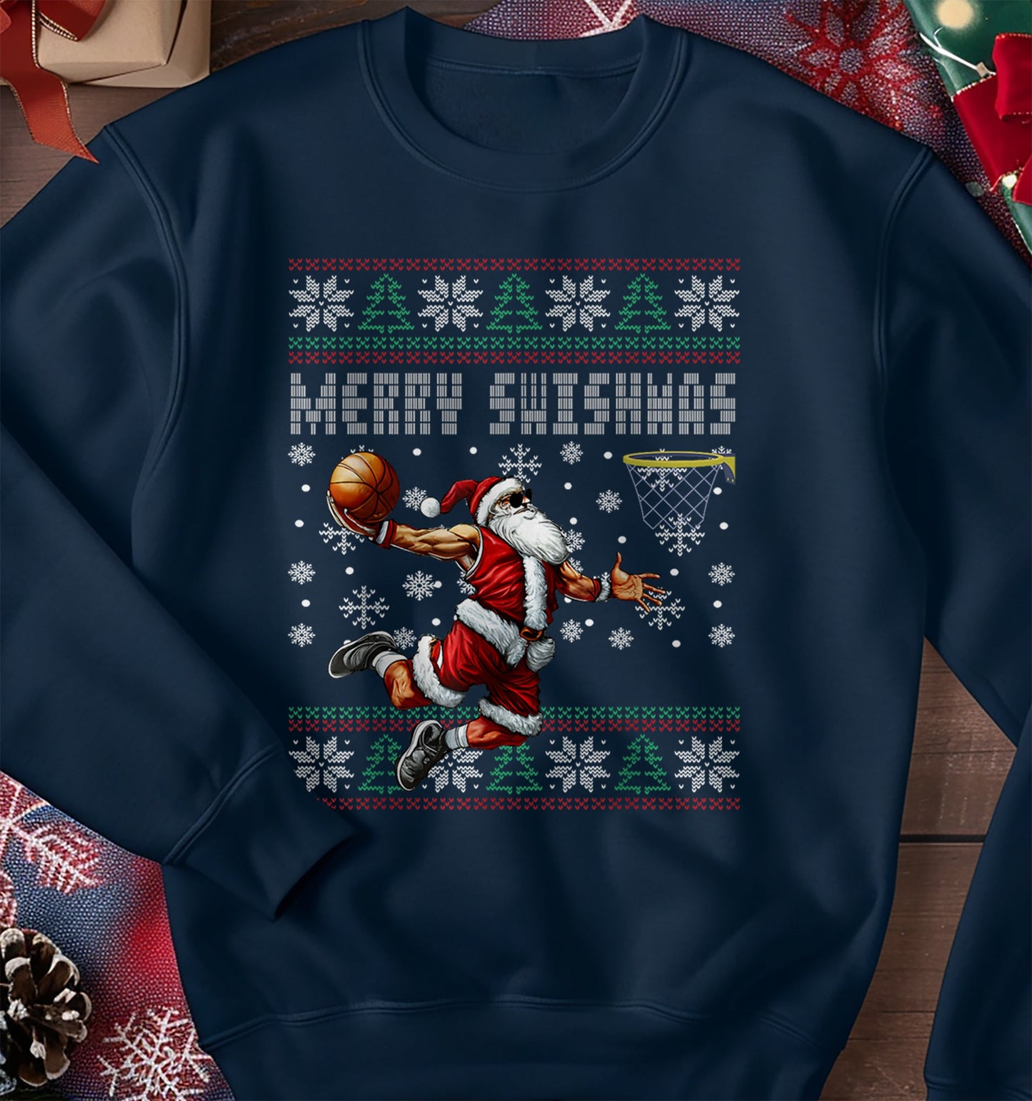 Merry Swishmas Ugly Christmas Sweatshirt
