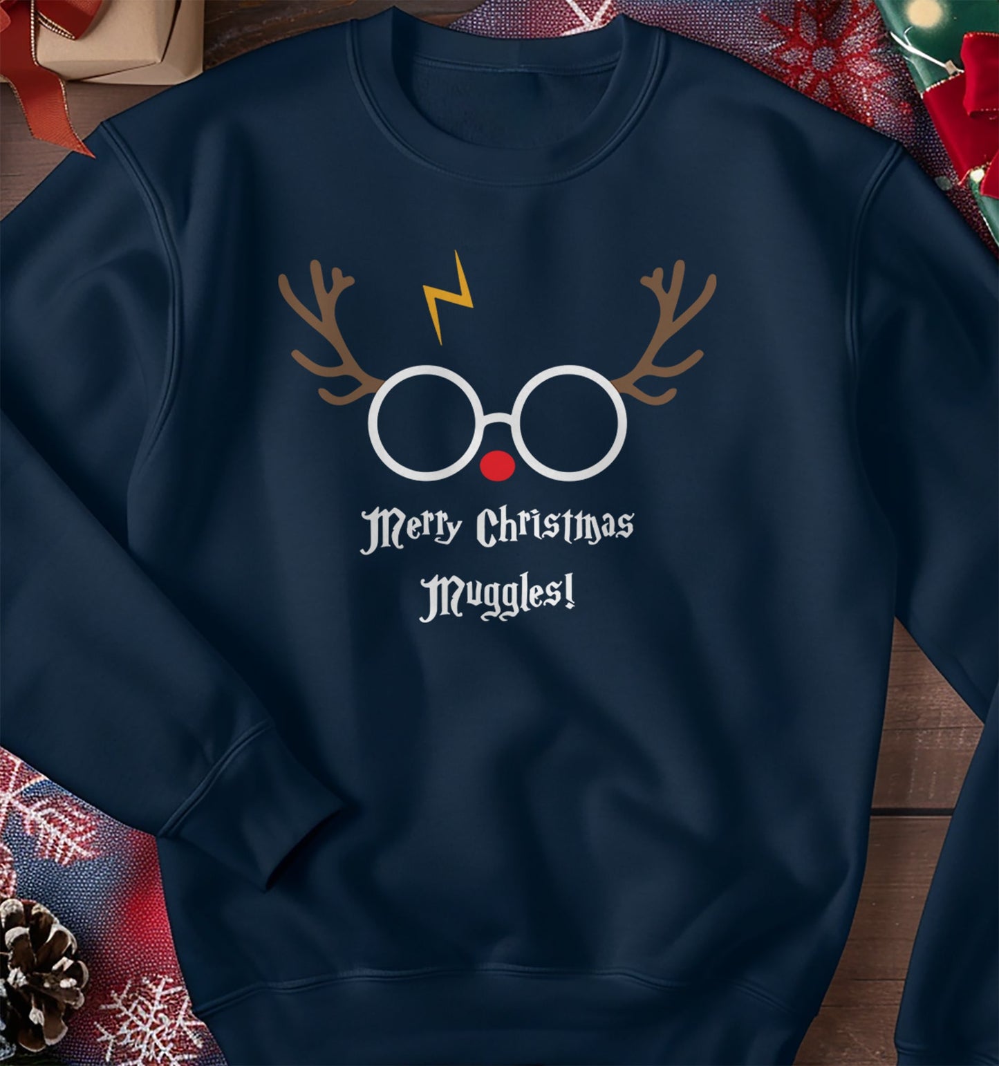 Reindeer Merry Christmas Muggle Sweatshirt