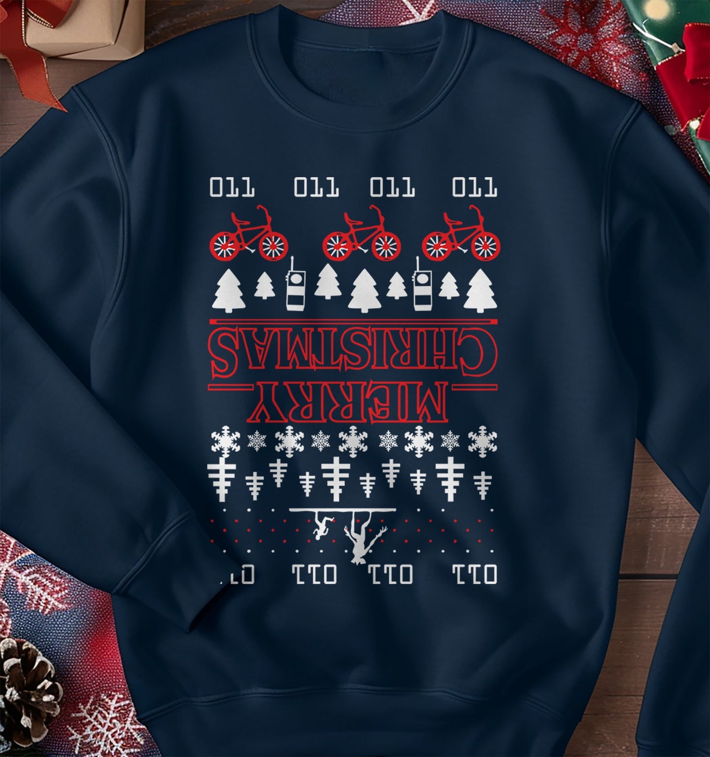 Upside-Down Merry Christmas Sweatshirt