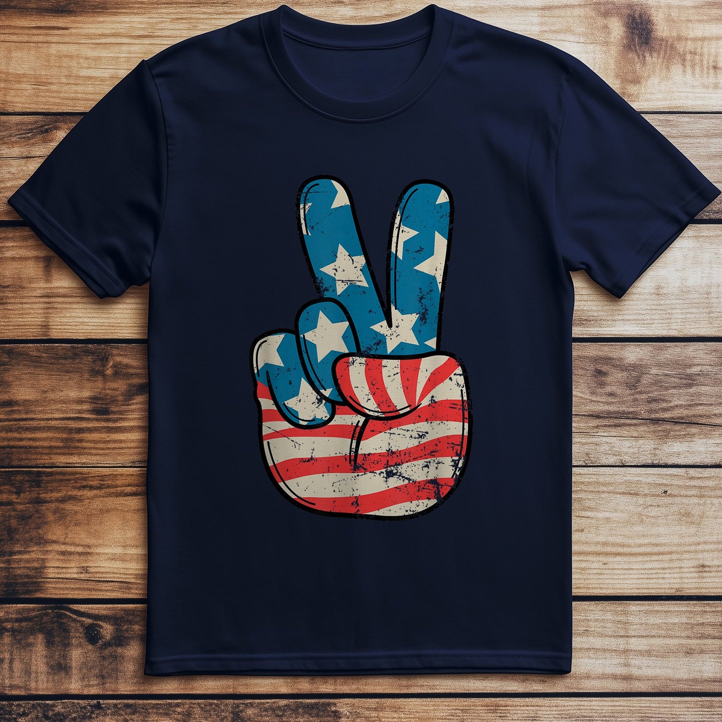 Usa Flag Peace T-Shirt