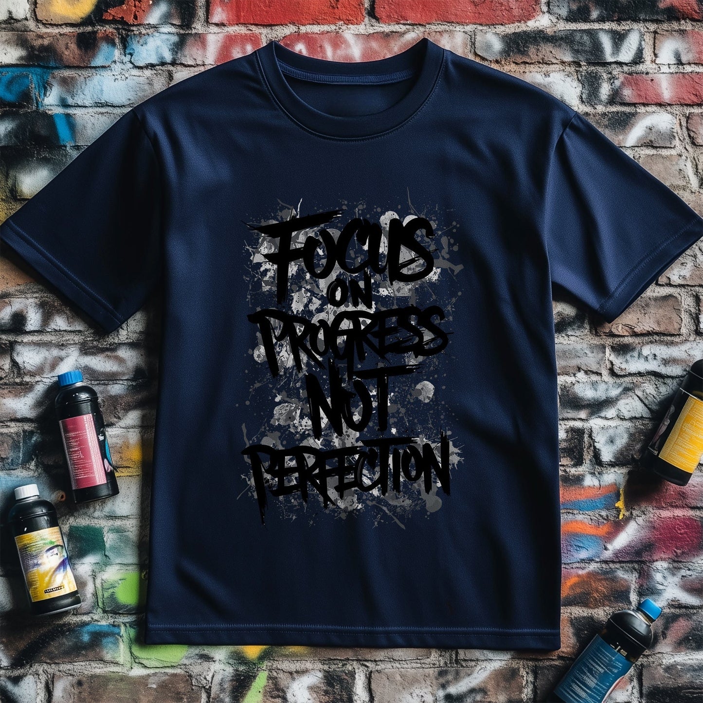Motivation 55 T-Shirt Focus on progress