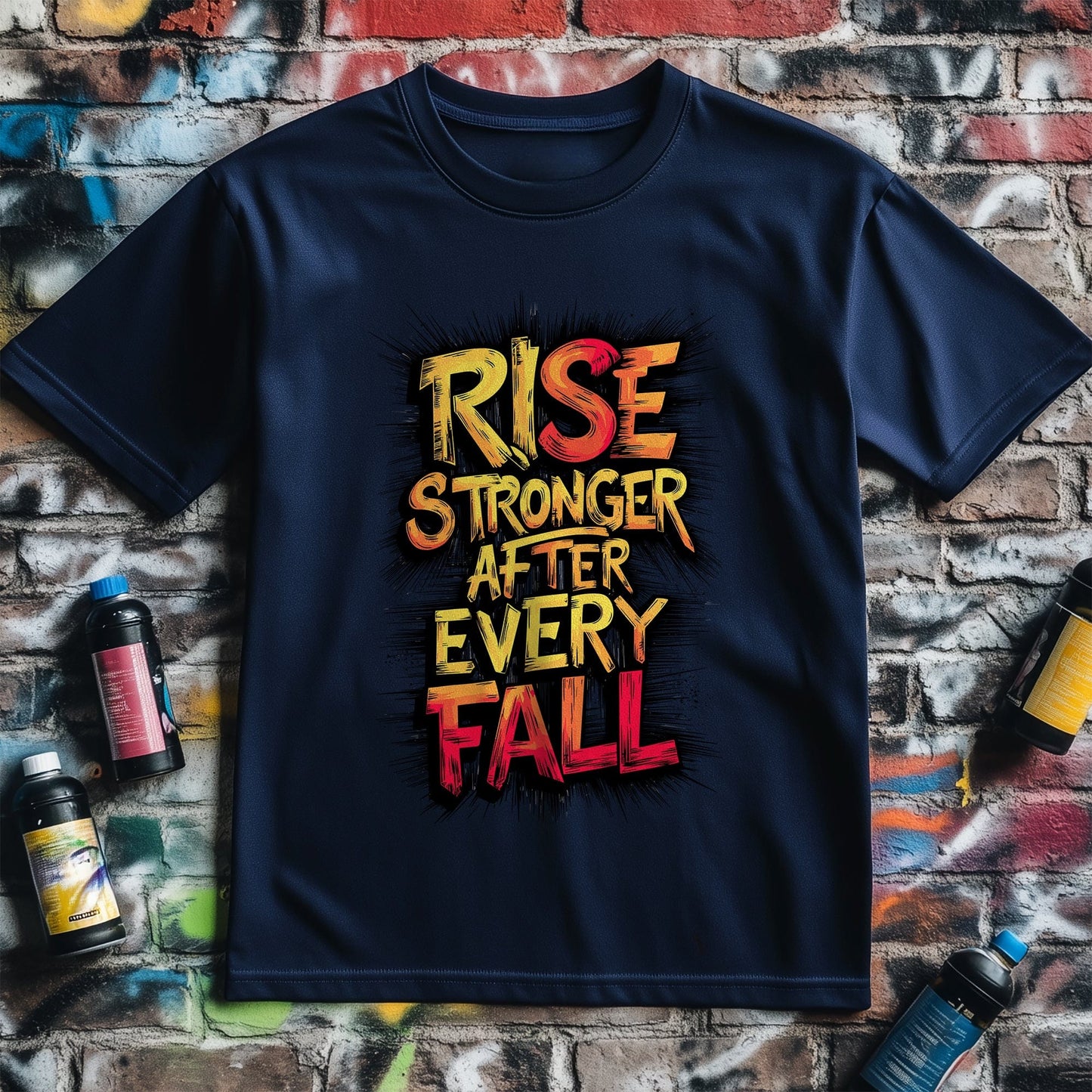 Motivation 75 t-shirt Rise Stronger after every fall