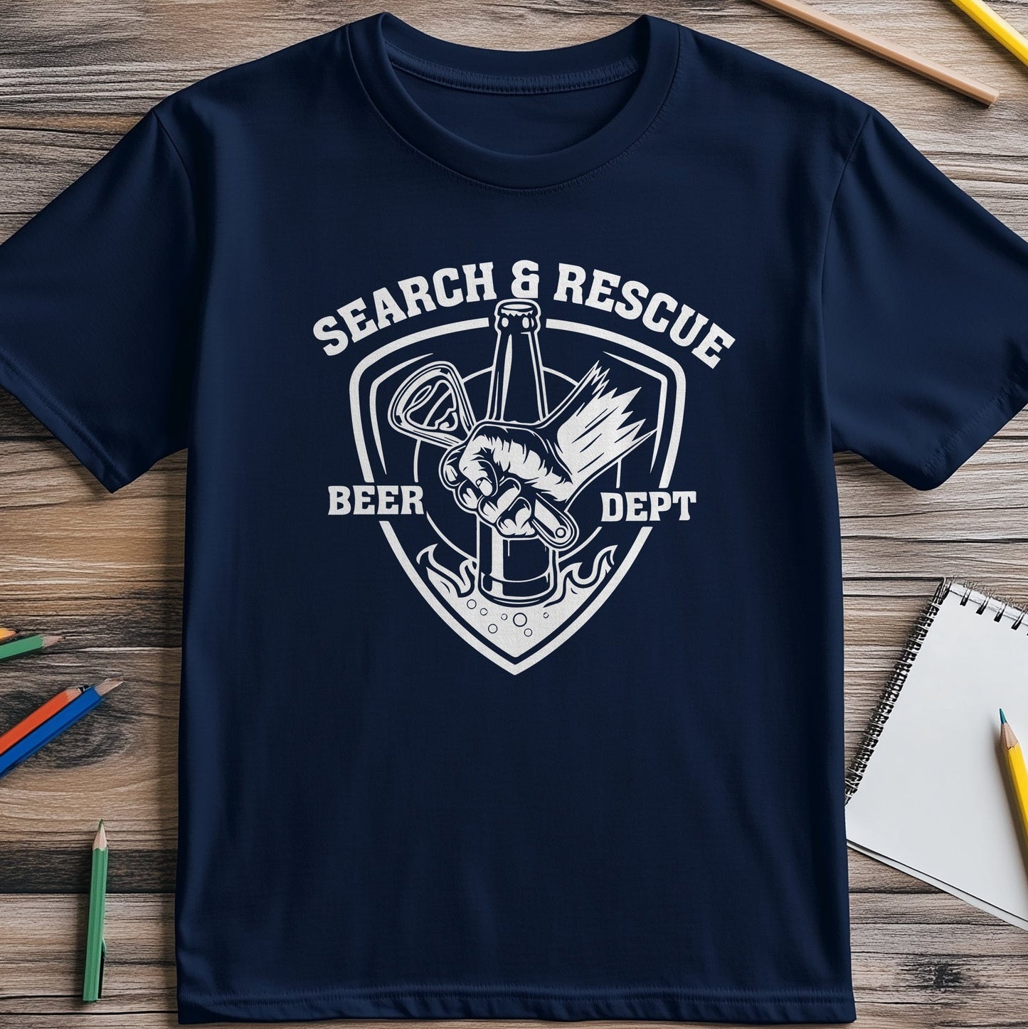 Search Rescue Beer Dept T-Shirt -