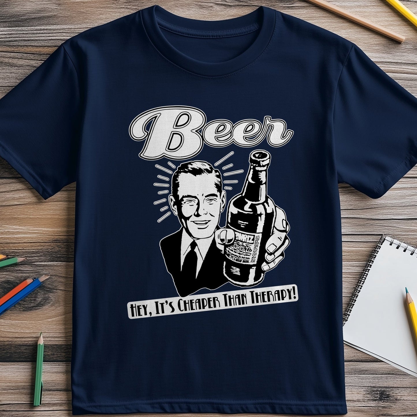 Beer Therapy T-Shirt - Sip Happens!