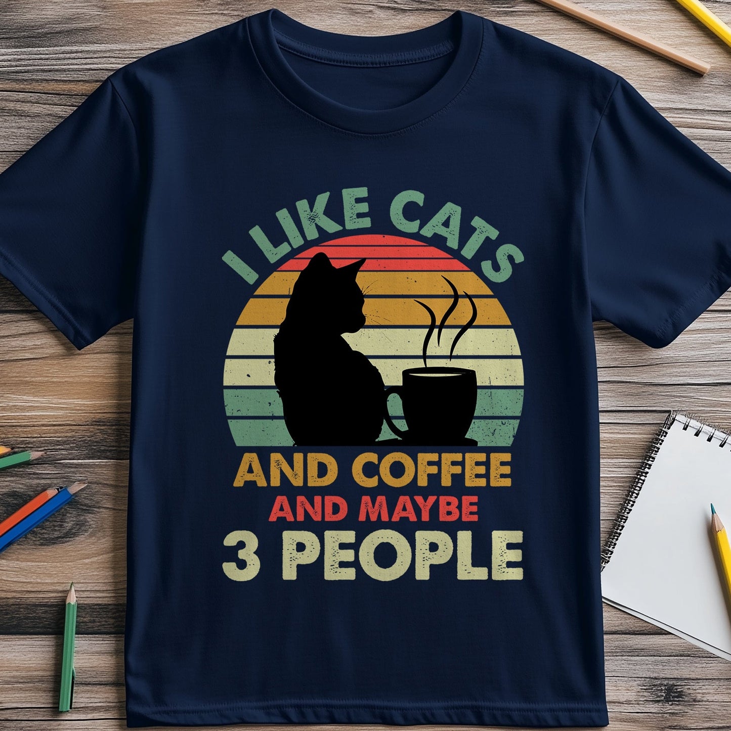 I Like Cats And Coffee t-shirt