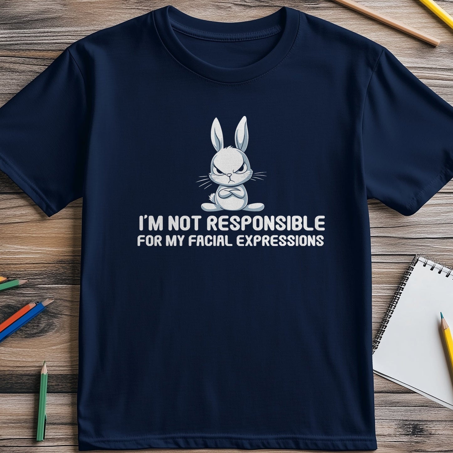 Bunny facial expressions T-shirt