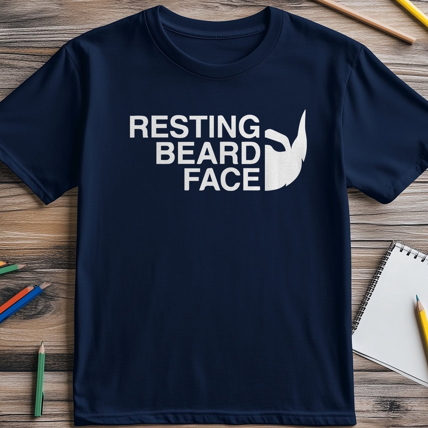 Resting Beard Face 4 T-shirt