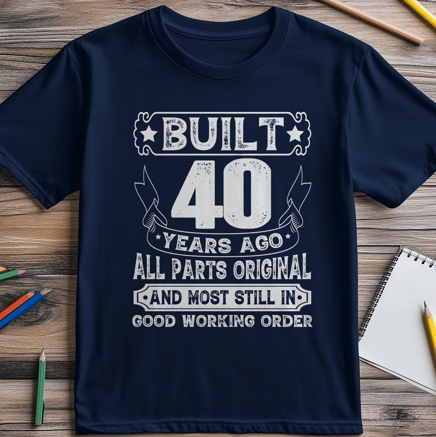 Built Years Ago 40 t-shirt