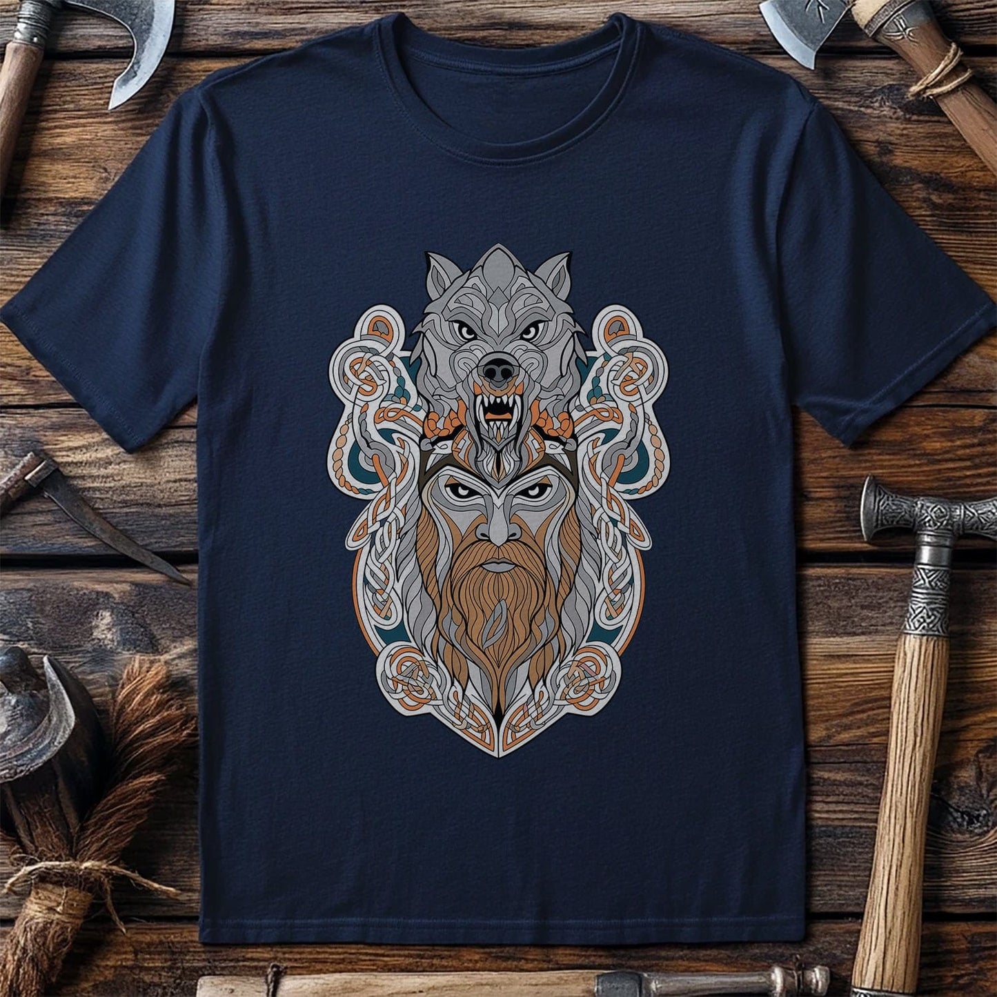 Vikings Nordic56 t-shirt Bearded head graphic