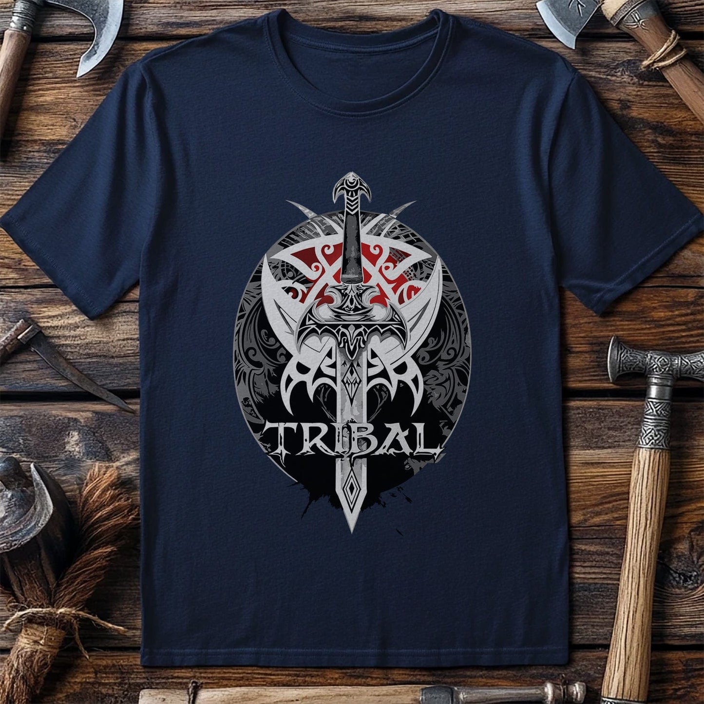 Vikings Nordic94 T-Shirt Tribal sword