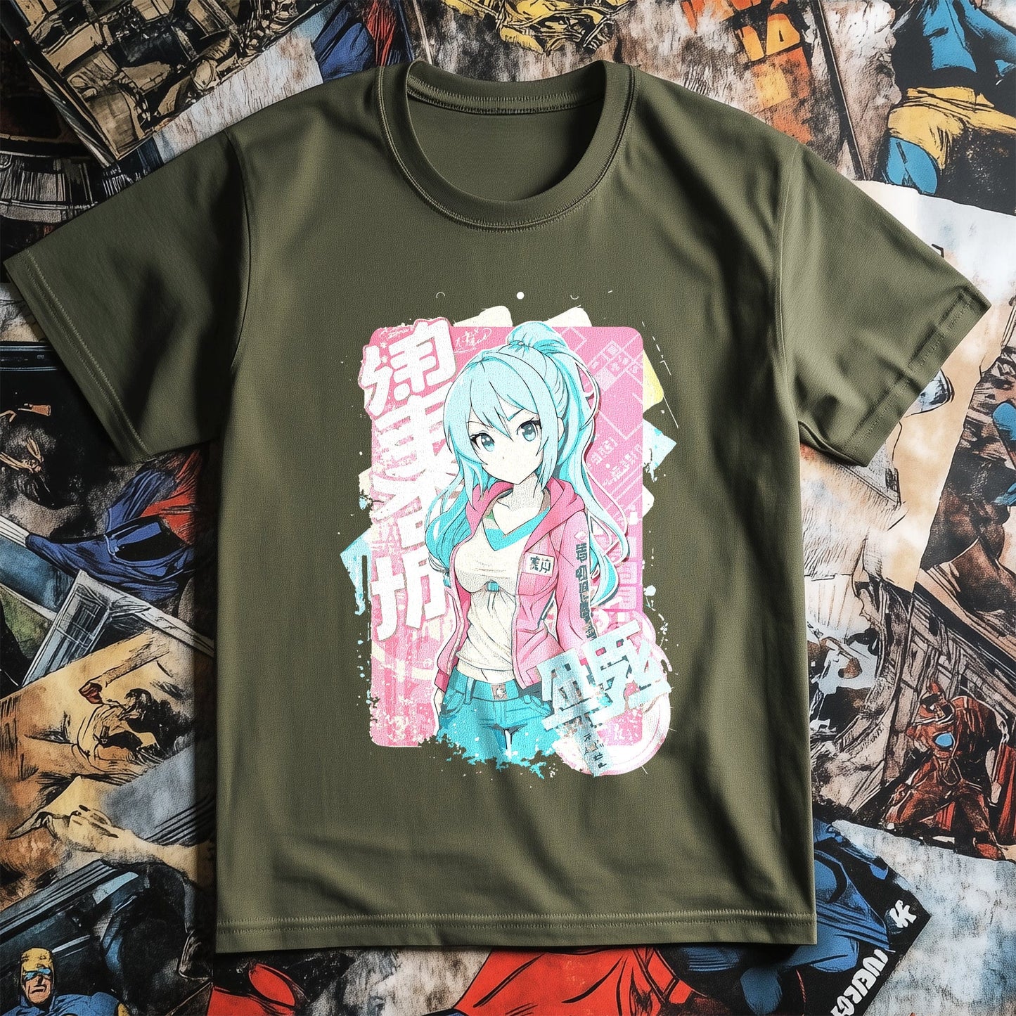 Cute Pink Jacket Girl T-Shirt