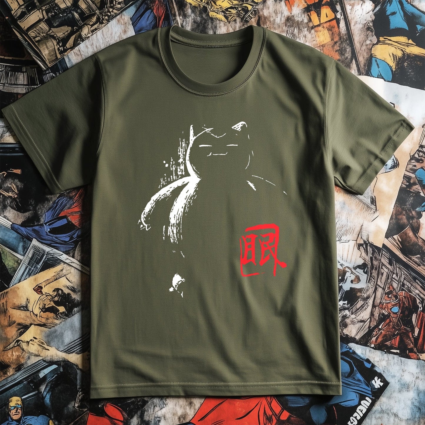 Snorlax Sumi-E T-Shirt