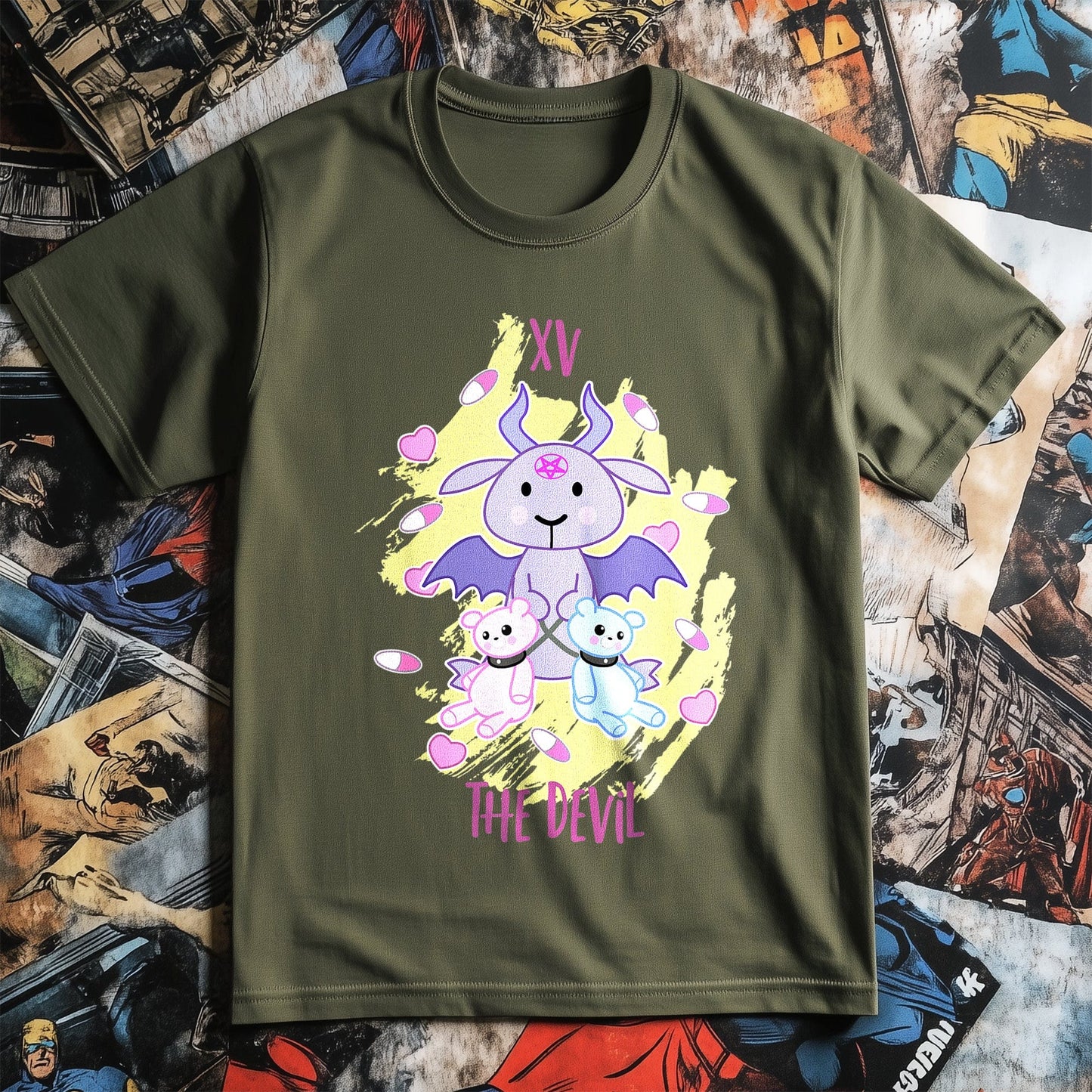 Yami Kawaii Devil Tarot T-shirt