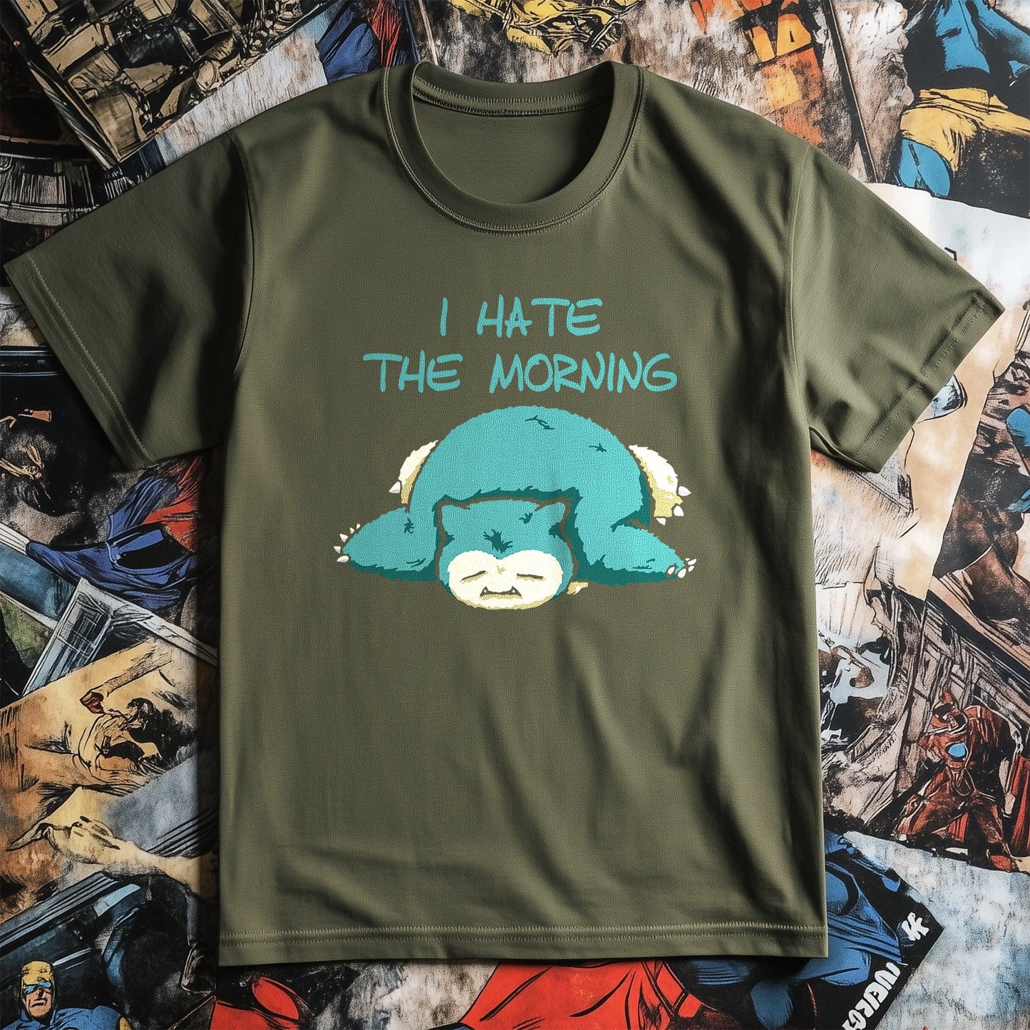 Snorlax I Hate Mornings T-Shirt
